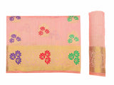 Mimosa Womens Art Silk Saree Dharmavaram Peach Color