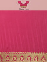 Mimosa Womens Crepe Saree Mysore Silk Gajjari Color