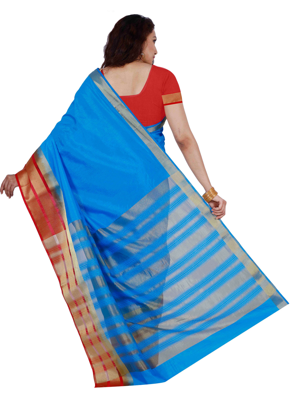 Mimosa Womens Art Silk Saree Kanjivaram Ananda Color