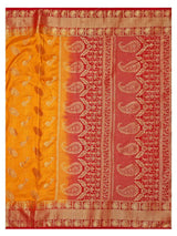 Mimosa Womens Art Silk Saree Kanjivaram Gold Color