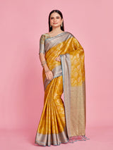 Mimosa Women's Woven Design Kanjivaram Style Art Silk Saree With Blouse Piece : SA0000373MSFREE