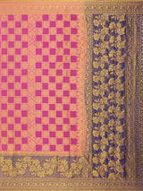 Mimosa Womens Chiffon Saree Patola Gajjari Color