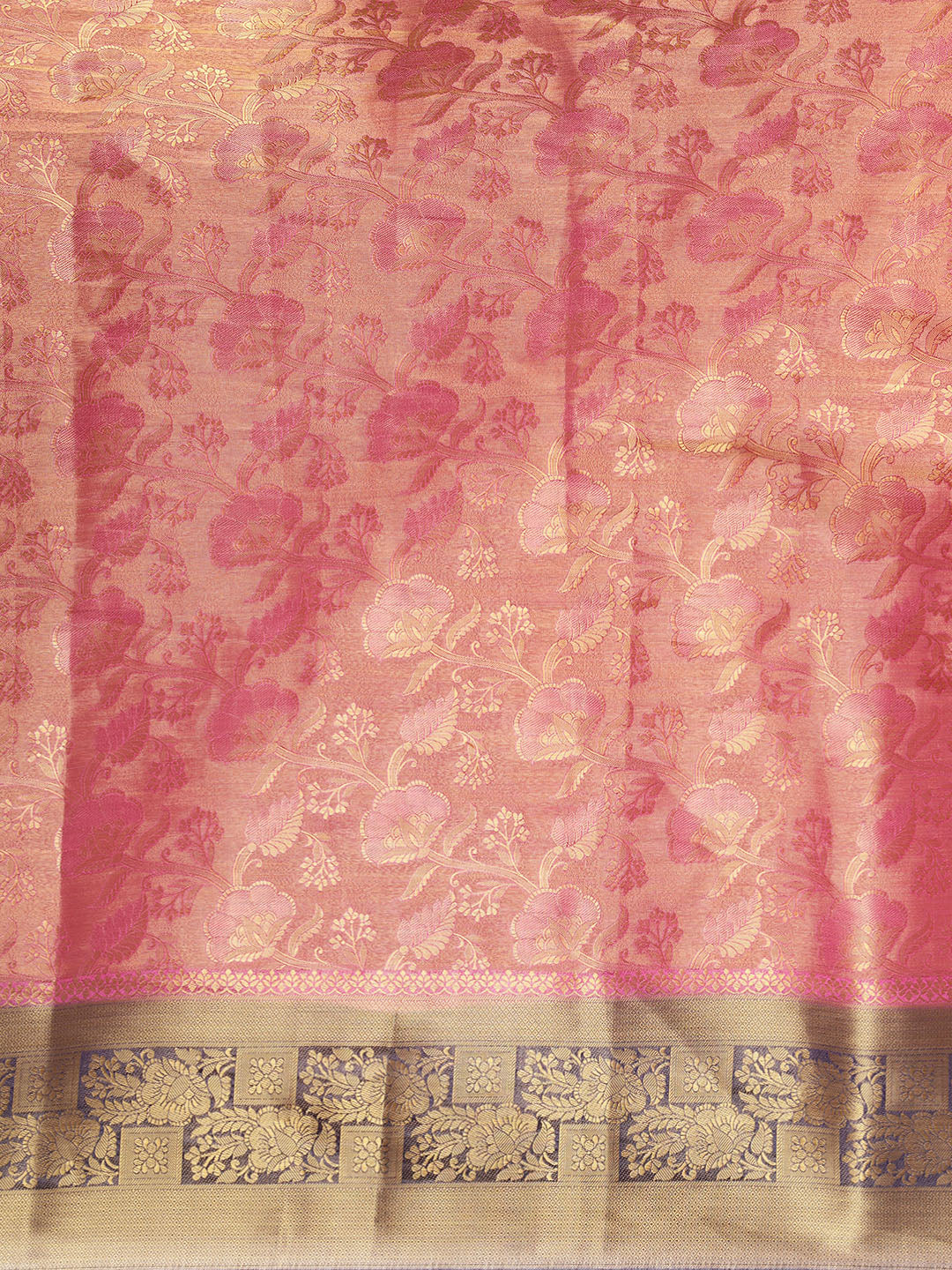 Mimosa Womens Art Silk Saree Kanjivaram Rani Color