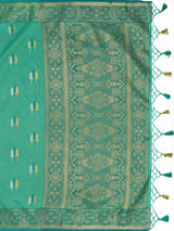 Mimosa Women's Woven Design Bishnupur Art Silk Saree With Blouse Piece : SA0000867RM