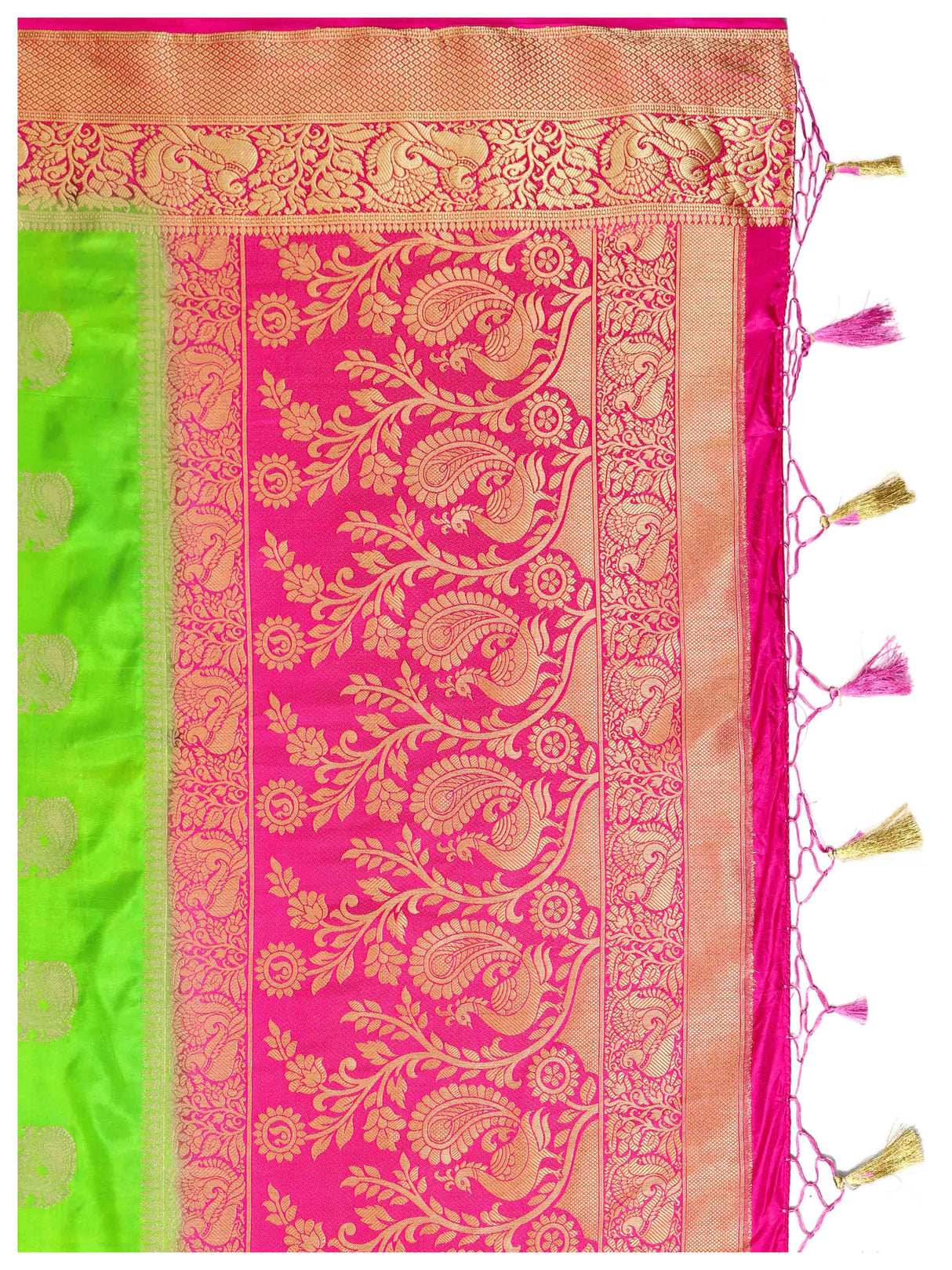Mimosa Womens Art Silk Saree Kanjivaram Liril Color