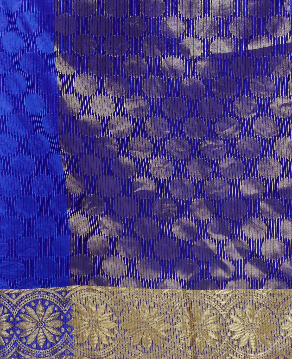 Mimosa Womens Orgenza Saree Kanjivaram Royal Blue Color