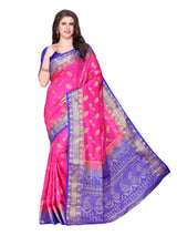 Mimosa Womens Art Silk Saree Kanjivaram Pink Color