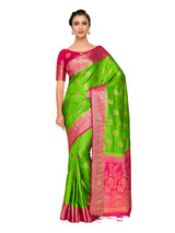 Mimosa Womens Art Silk Saree Kanjivaram Liril Color