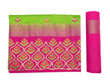 Mimosa Womens Art Silk Saree Kanjivaram Liril Color