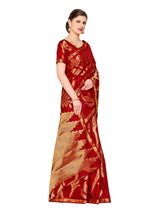 Mimosa Womens Art Silk Saree Kanjivaram Maroon Color