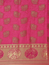 Mimosa Womens Art Silk Saree Kanjivaram Rani Color