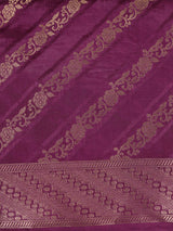 Mimosa Womens Art Silk Saree Kanjivaram Purple Color