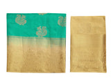 Mimosa Womens Art Silk Saree Kanjivaram Rama Color